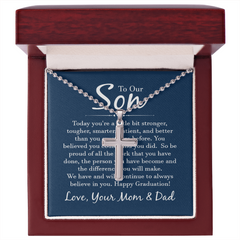 Artisan Cross Necklace with Ball Chain