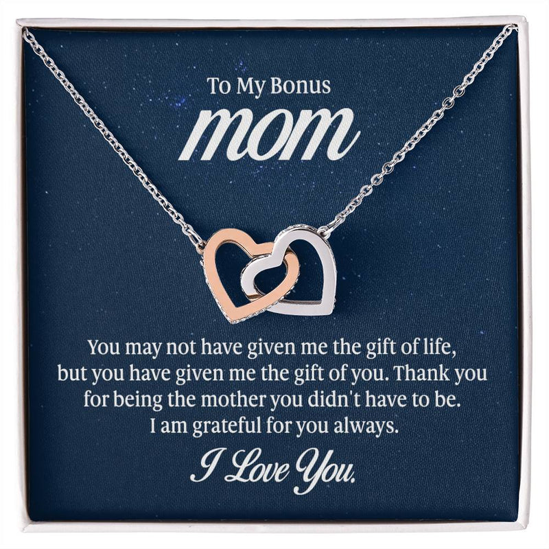 Interlocking Hearts Necklace (Yellow & White Gold Variants)