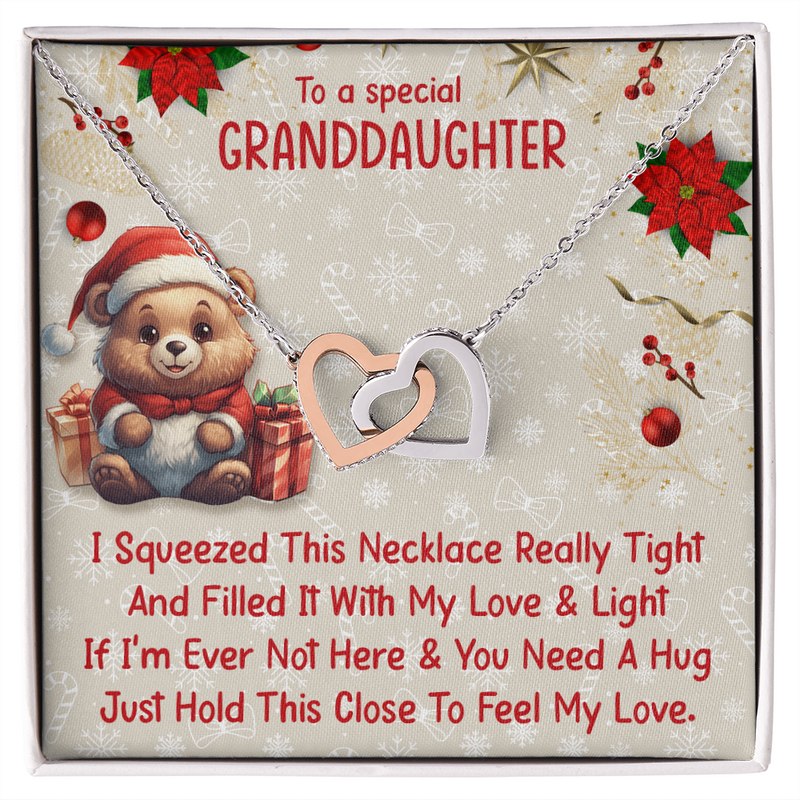 Interlocking Hearts Necklace (Yellow & White Gold Variants)