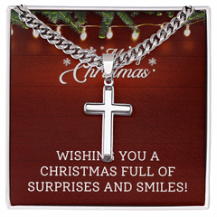 Artisan Cross with Cuban Link Chain