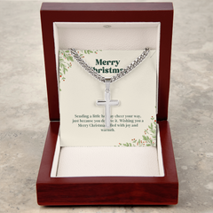 Artisan Cross with Cuban Link Chain