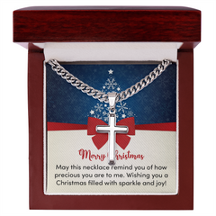 Artisan Cross with Cuban Link Chain