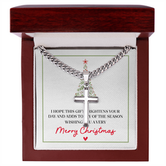 Artisan Cross with Cuban Link Chain