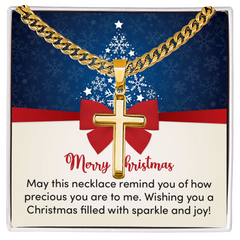 Artisan Cross with Cuban Link Chain