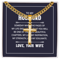 Artisan Cross with Cuban Link Chain