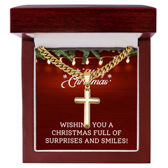 Artisan Cross with Cuban Link Chain