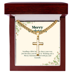 Artisan Cross with Cuban Link Chain