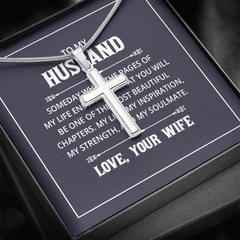 Artisan Cross Necklace with Snake Chain