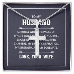 Artisan Cross Necklace with Snake Chain