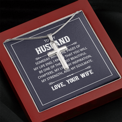 Artisan Cross Necklace with Snake Chain