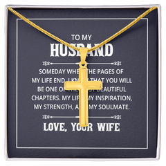 Artisan Cross Necklace with Snake Chain