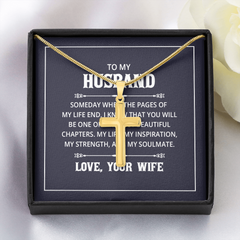 Artisan Cross Necklace with Snake Chain